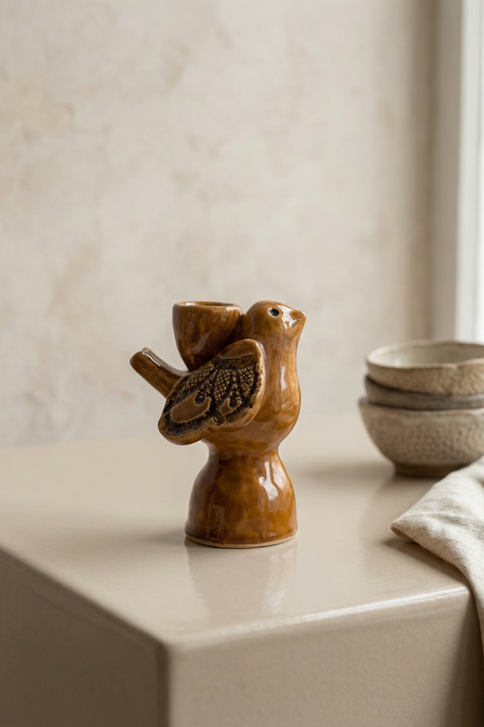 Підсвічник пташка карамель